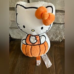 18” Sanrio Hello Kitty Halloween Pumpkin Cloud Pillow 2024